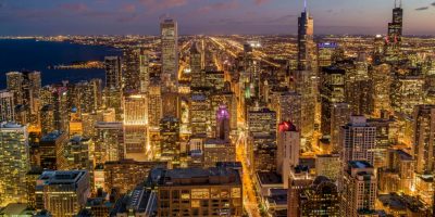 Light Pollution - Chicago's skyline