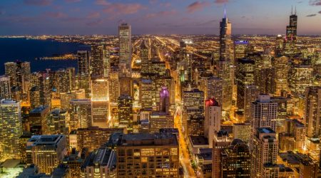 Light Pollution - Chicago's skyline